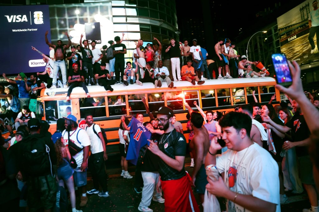 Mayhem mars euphoria as New York City celebrates the Knicks’ first championship in 53&nbsp;years
