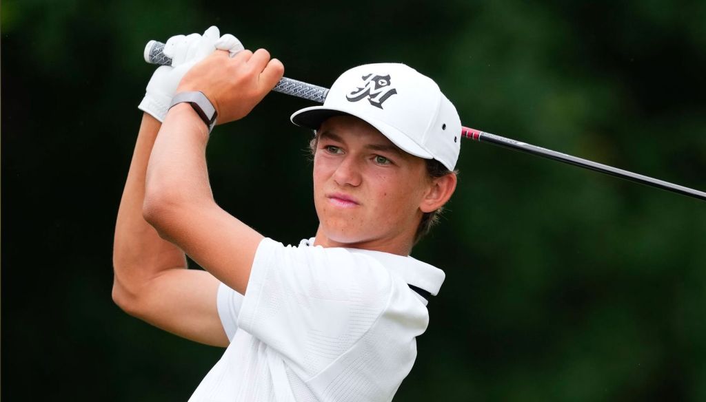 Miles Russell qualifies for the US Open at age 17 with Tiger Woods’ son on the bag