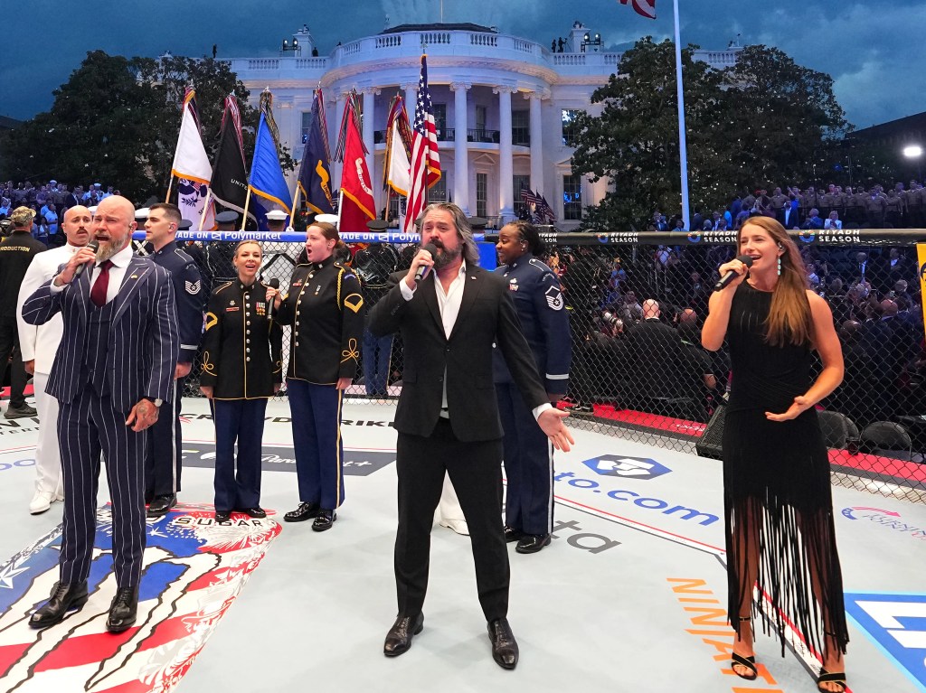 Trump, flyovers and bloody fights: What it was like inside UFC Freedom 250
