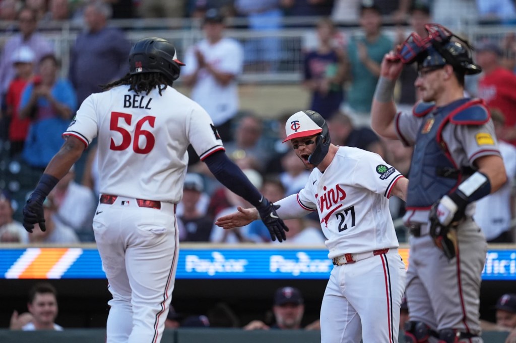 Bell’s home run, Jeffers’ two-run double push Twins past Braves&nbsp;4-1